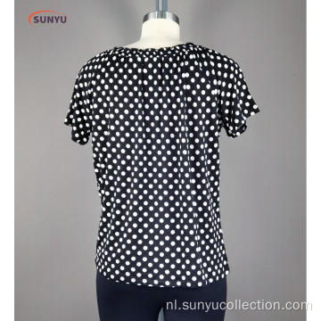 Ladie&#39;s Dot Pattern Print T-shirt